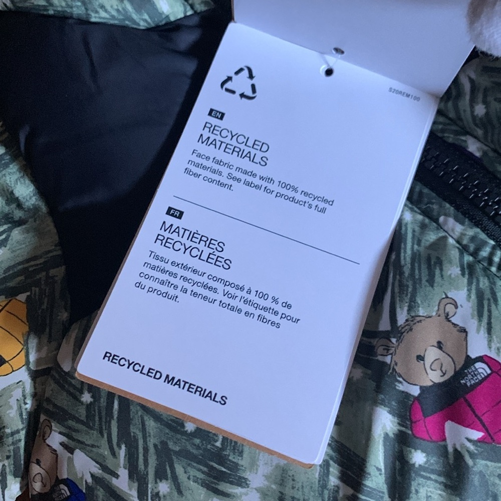 NWT The North Face Baby 1996 Retro Nuptse One-Piece, 18-24M - Picture 4 of 14